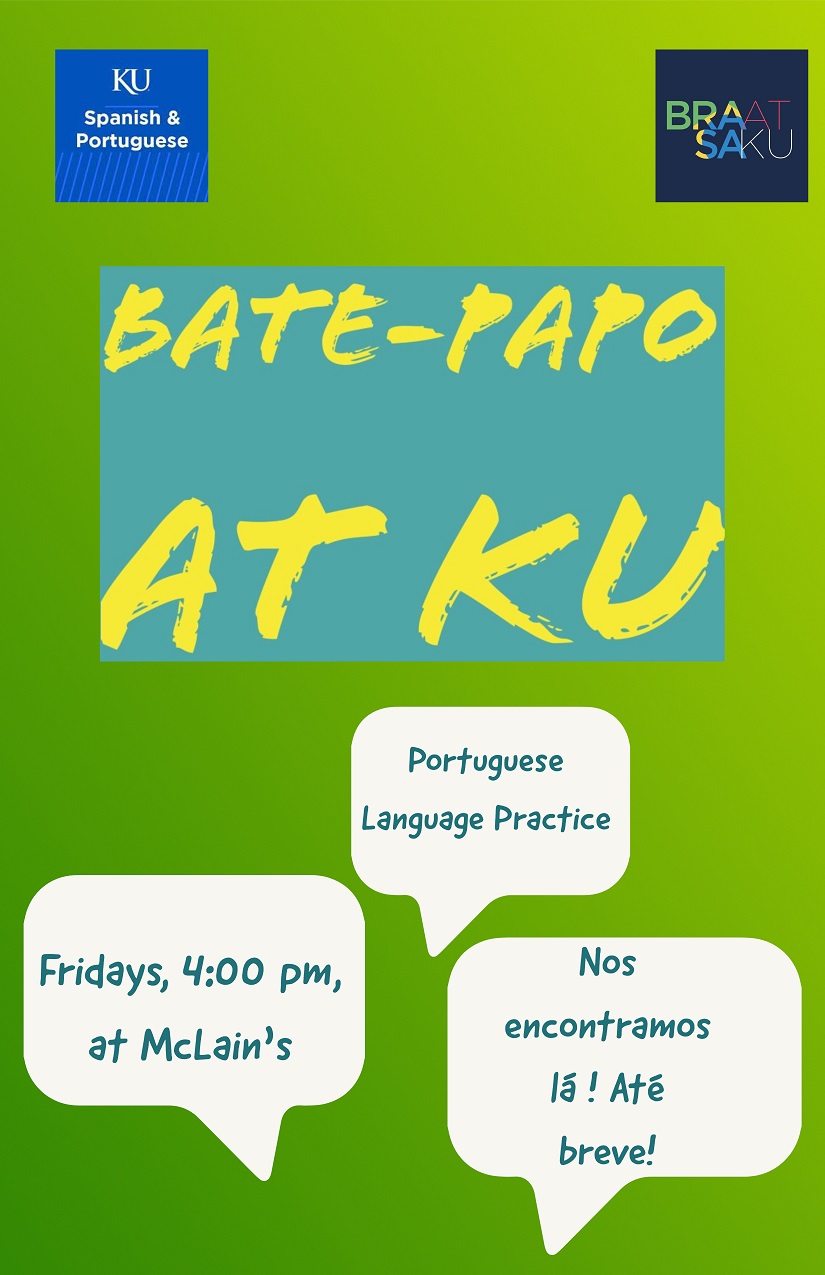 Bate-Papo flyer (all information in text above)