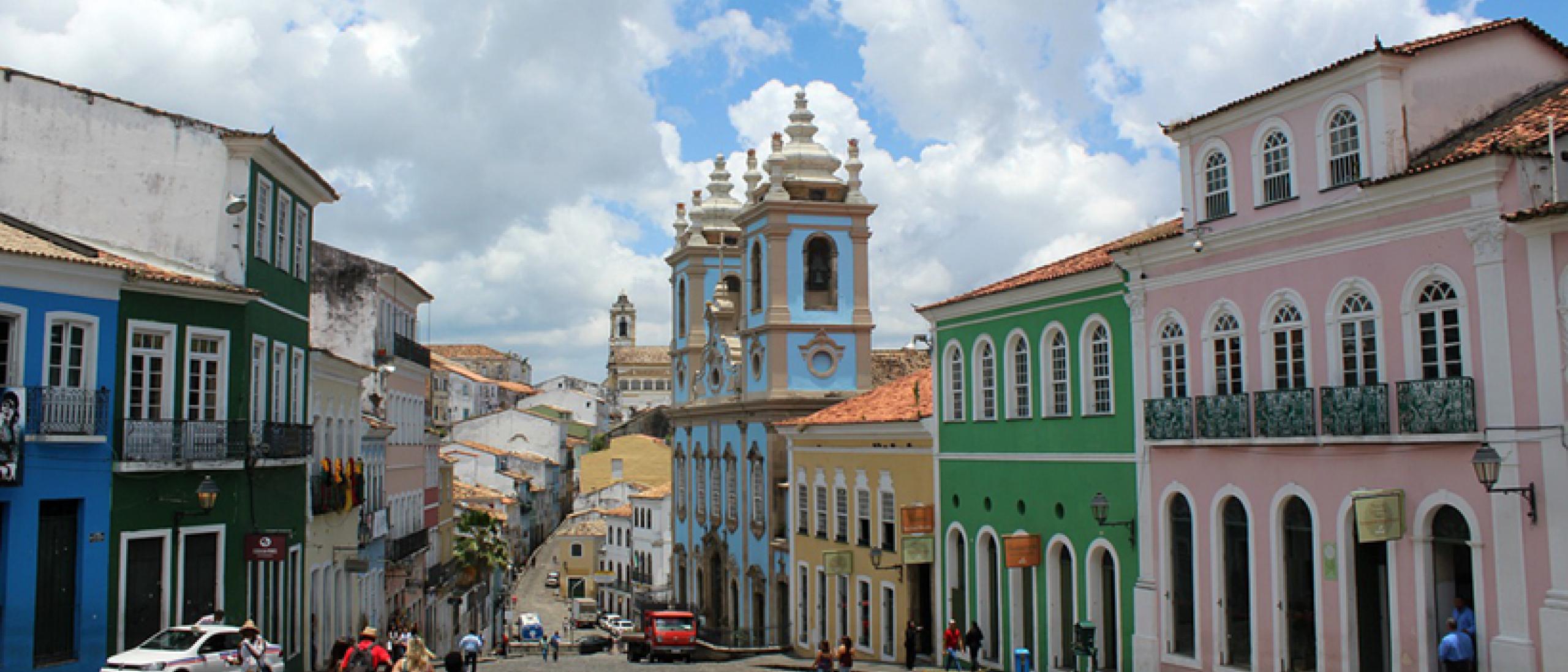 Colorful buildings in Brazil