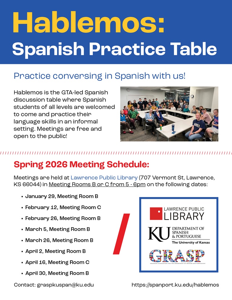 Hablemos Spring 2026 Flyer