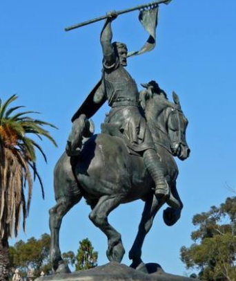 Philip III Equestrian Statue at Plaza Mayor in Madrid, Spain