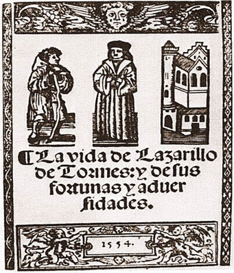 1554 cover of La Vida de Lazarillo