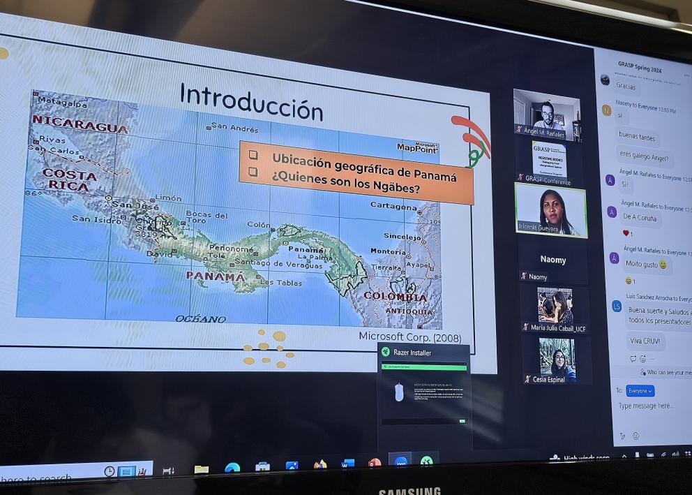 Zoom presentation during GRASP 2024 conference